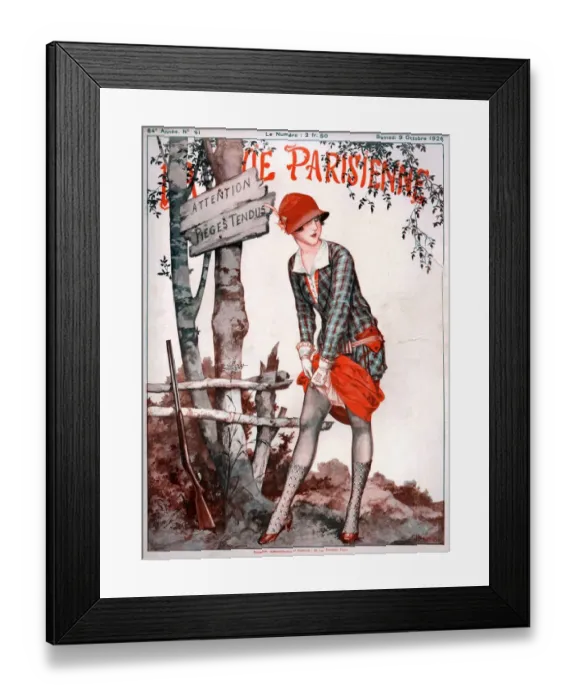Framed Print : 1920s France La Vie Parisienne Magazine Cover Framed Print : 1920s France La Vie Parisienne Magazine Cover