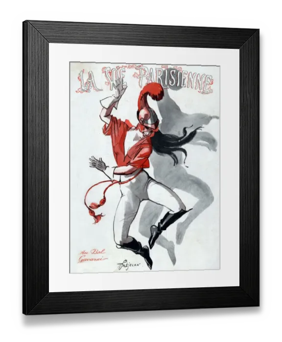 Framed Print : 1920s France La Vie Parisienne Magazine Cover Framed Print : 1920s France La Vie Parisienne Magazine Cover