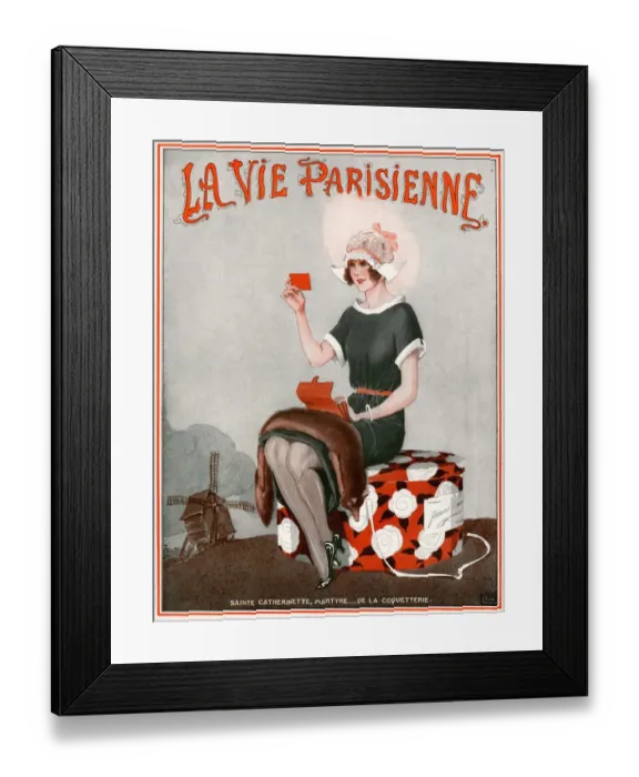 Framed Print : 1920s France La Vie Parisienne Magazine Cover Framed Print : 1920s France La Vie Parisienne Magazine Cover
