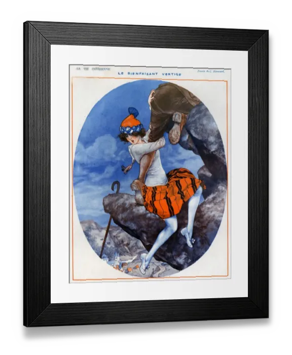 Framed Print : 1920s France La Vie Parisienne Magazine Plate