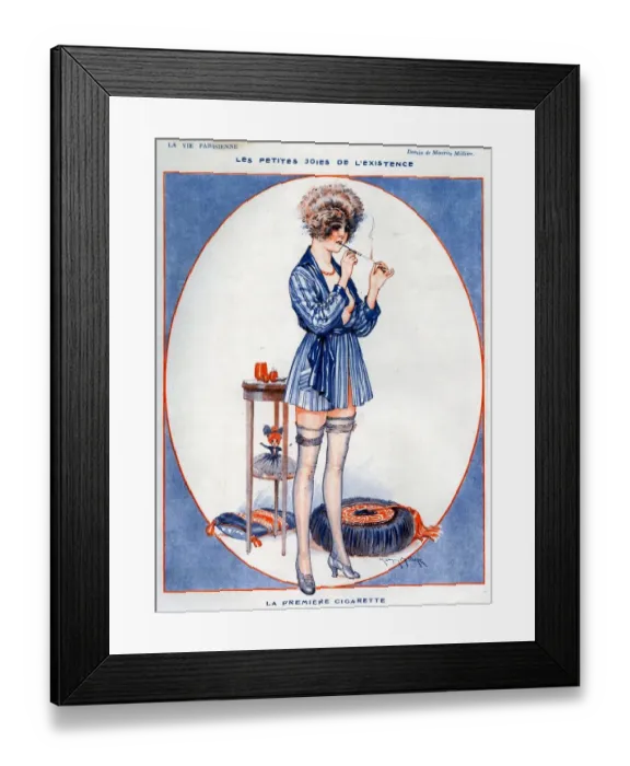 Framed Print : 1920s France La Vie Parisienne Magazine Plate