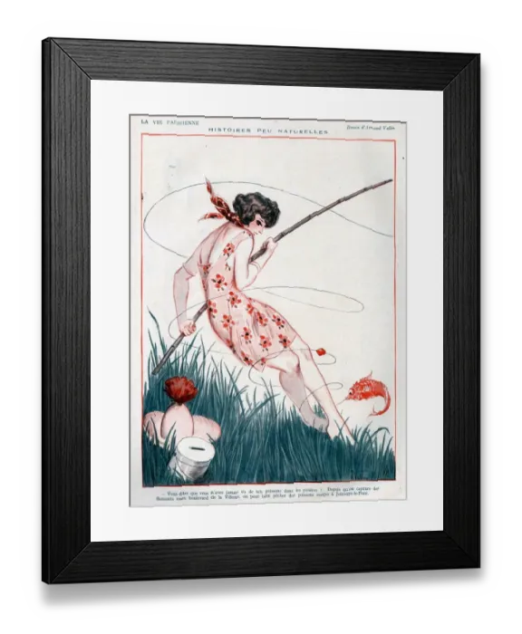 Framed Print : 1920s France La Vie Parisienne Magazine Plate