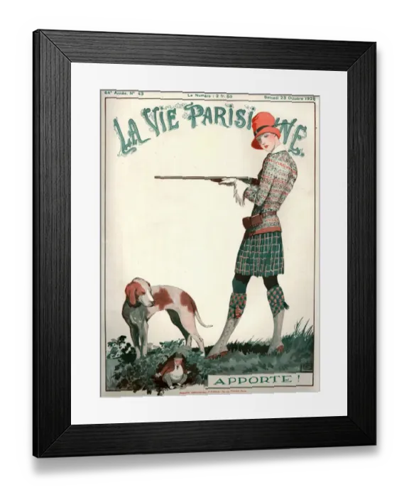 Framed Print : 1920s France La Vie Parisienne Magazine Cover Framed Print : 1920s France La Vie Parisienne Magazine Cover