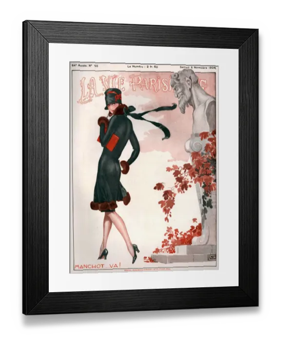 Framed Print : 1920s France La Vie Parisienne Magazine Cover Framed Print : 1920s France La Vie Parisienne Magazine Cover