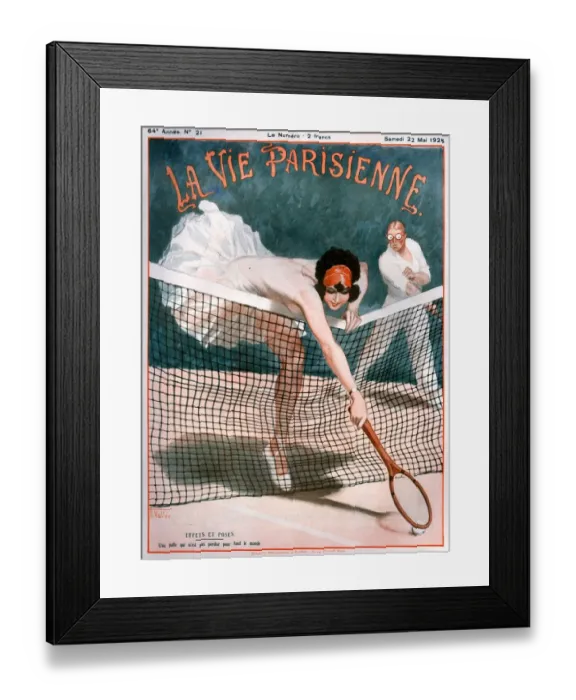 Framed Print : 1920s France La Vie Parisienne Magazine Cover Framed Print : 1920s France La Vie Parisienne Magazine Cover