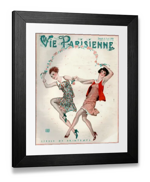 Framed Print : 1920s France La Vie Parisienne Magazine Cover Framed Print : 1920s France La Vie Parisienne Magazine Cover