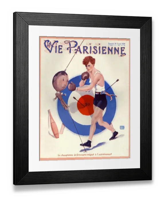 Framed Print : 1920s France La Vie Parisienne Magazine Cover Framed Print : 1920s France La Vie Parisienne Magazine Cover