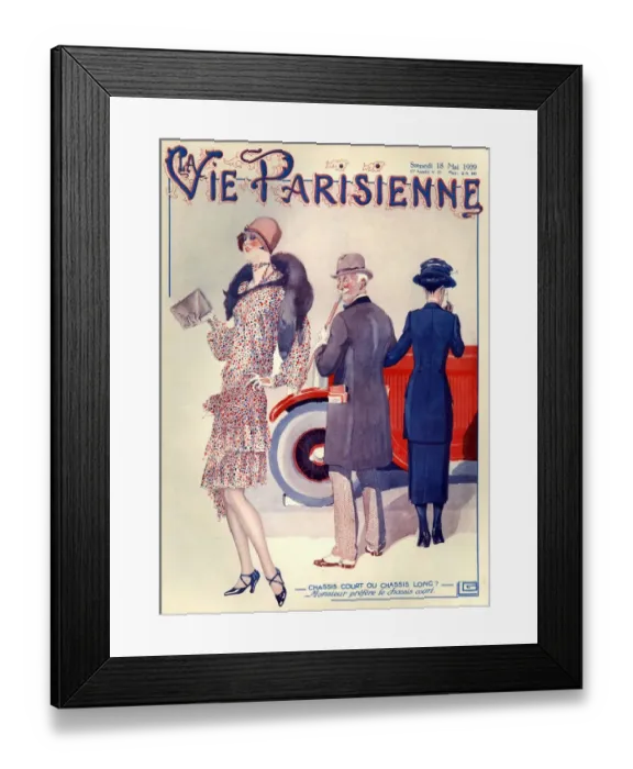 Framed Print : 1920s France La Vie Parisienne Magazine Cover Framed Print : 1920s France La Vie Parisienne Magazine Cover
