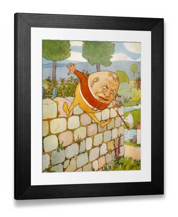 Framed Print : USA Humpty Dumpty Book Plate Framed Print : USA Humpty Dumpty Book Plate