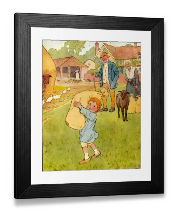 Framed Print : USA Baa Baa Black Sheep Book Plate Framed Print : USA Baa Baa Black Sheep Book Plate
