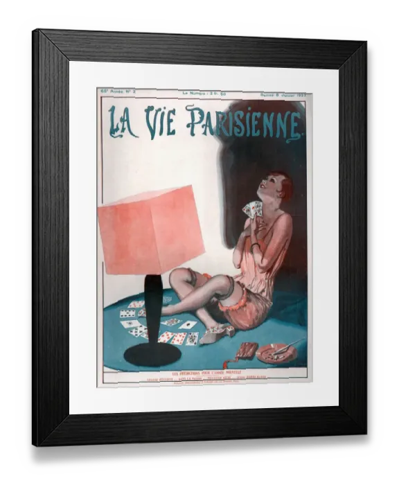 Framed Print : 1920s France La Vie Parisienne Magazine Cover Framed Print : 1920s France La Vie Parisienne Magazine Cover