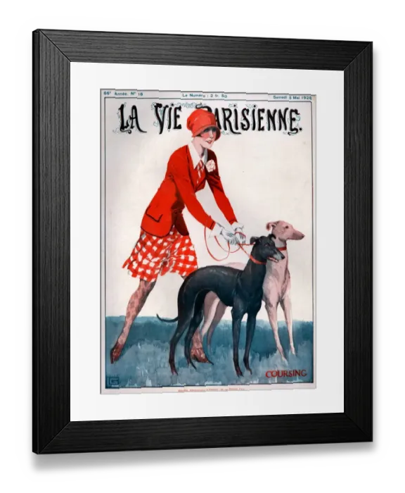 Framed Print : 1920s France La Vie Parisienne Magazine Cover Framed Print : 1920s France La Vie Parisienne Magazine Cover
