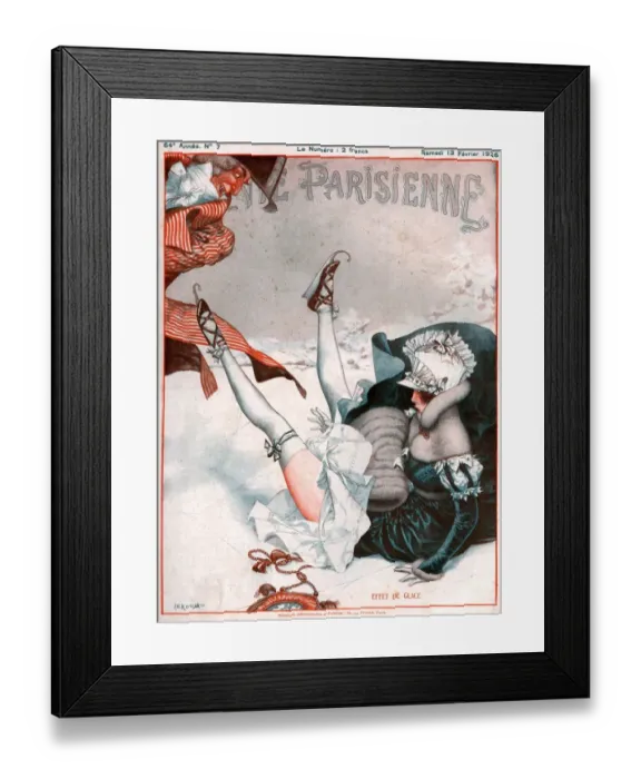 Framed Print : 1920s France La Vie Parisienne Magazine Cover