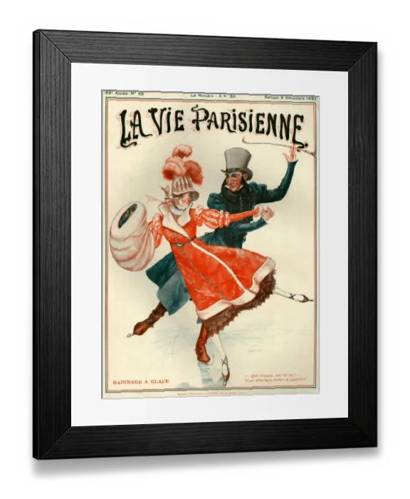 Framed Print : 1920s France La Vie Parisienne Magazine Cover