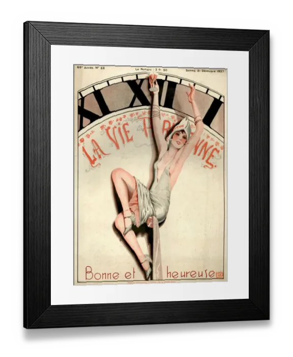 Framed Print : 1920s France La Vie Parisienne Magazine Cover Framed Print : 1920s France La Vie Parisienne Magazine Cover