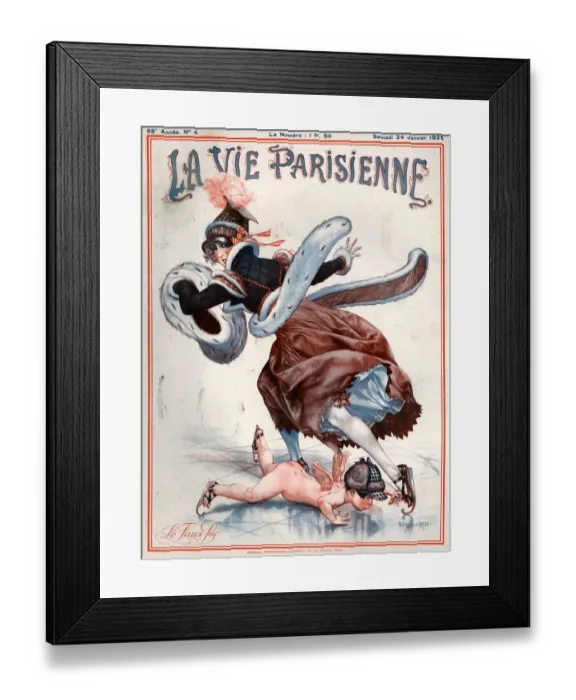 Framed Print : 1920s France La Vie Parisienne Magazine Cover Framed Print : 1920s France La Vie Parisienne Magazine Cover