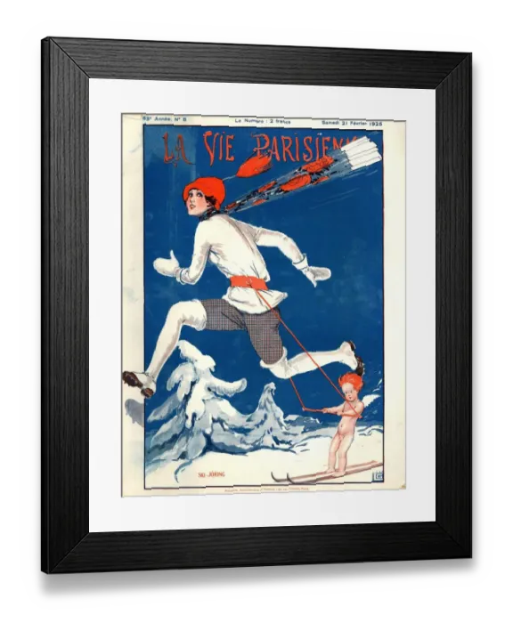 Framed Print : 1920s France La Vie Parisienne Magazine Cover Framed Print : 1920s France La Vie Parisienne Magazine Cover