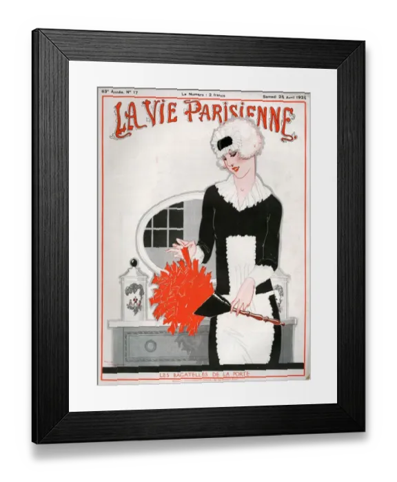 Framed Print : 1920s France La Vie Parisienne Magazine Cover Framed Print : 1920s France La Vie Parisienne Magazine Cover