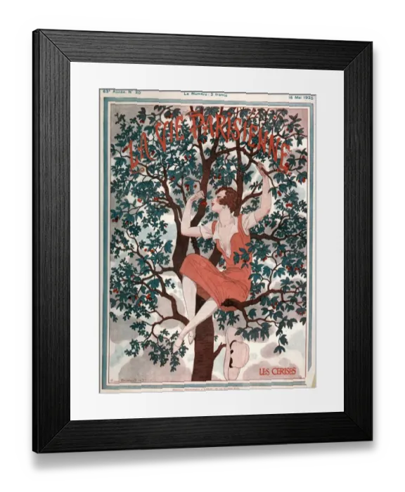 Framed Print : 1920s France La Vie Parisienne Magazine Cover Framed Print : 1920s France La Vie Parisienne Magazine Cover