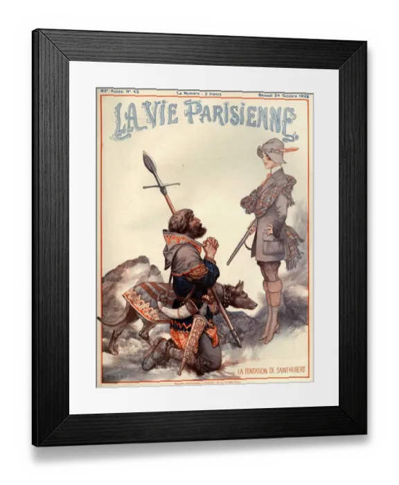 Framed Print : 1920s France La Vie Parisienne Magazine Cover Framed Print : 1920s France La Vie Parisienne Magazine Cover