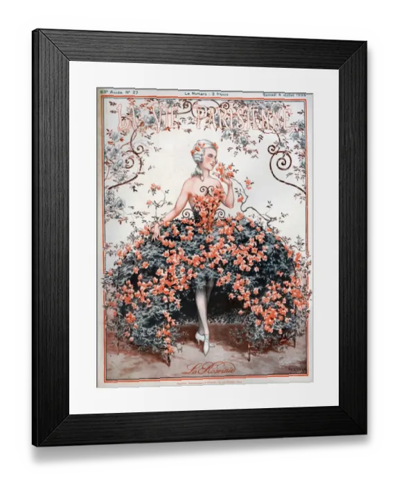 Framed Print : 1920s France La Vie Parisienne Magazine Cover Framed Print : 1920s France La Vie Parisienne Magazine Cover