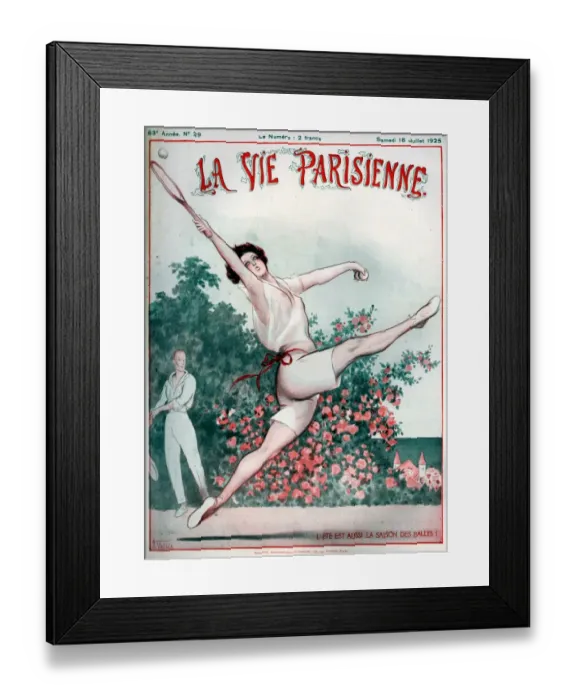 Framed Print : 1920s France La Vie Parisienne Magazine Cover Framed Print : 1920s France La Vie Parisienne Magazine Cover
