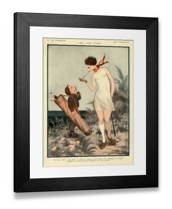 Framed Print : 1920s France La Vie Parisienne Magazine Plate Framed Print : 1920s France La Vie Parisienne Magazine Plate