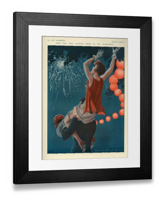 Framed Print : 1920s France La Vie Parisienne Magazine Plate Framed Print : 1920s France La Vie Parisienne Magazine Plate