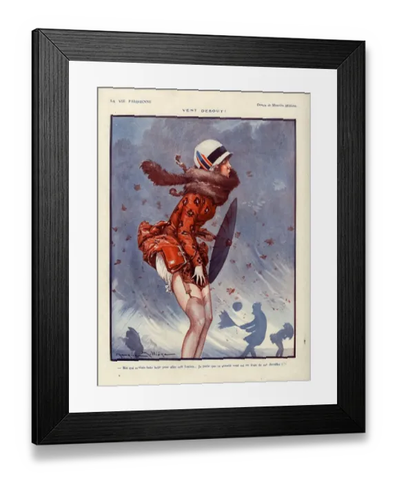 Framed Print : 1920s France La Vie Parisienne Magazine Plate