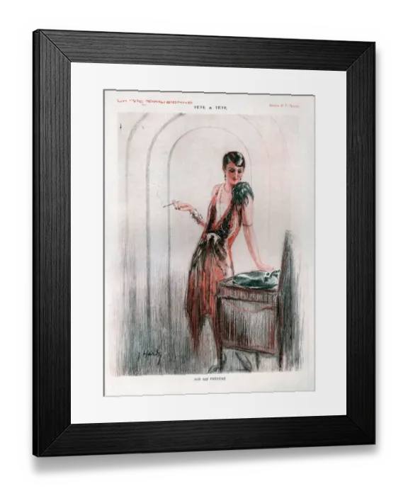 Framed Print : 1920s France La Vie Parisienne Magazine Plate Framed Print : 1920s France La Vie Parisienne Magazine Plate