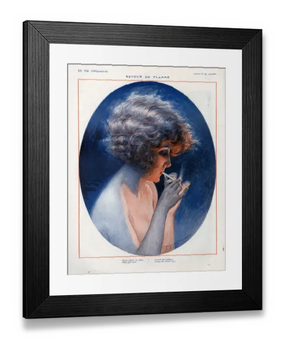 Framed Print : 1920s France La Vie Parisienne Magazine Plate Framed Print : 1920s France La Vie Parisienne Magazine Plate