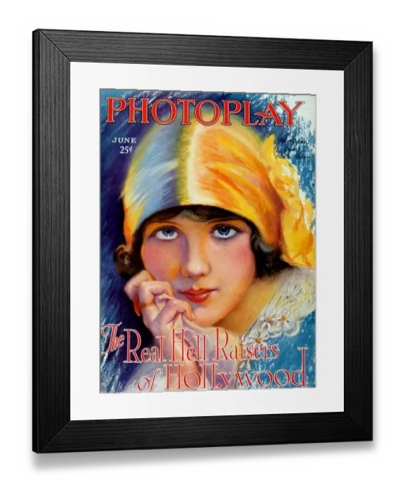 Framed Print : 1920s USA Photoplay Magazine Cover Framed Print : 1920s USA Photoplay Magazine Cover