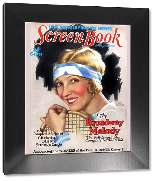1920s USA Screen Book Magazine Cover