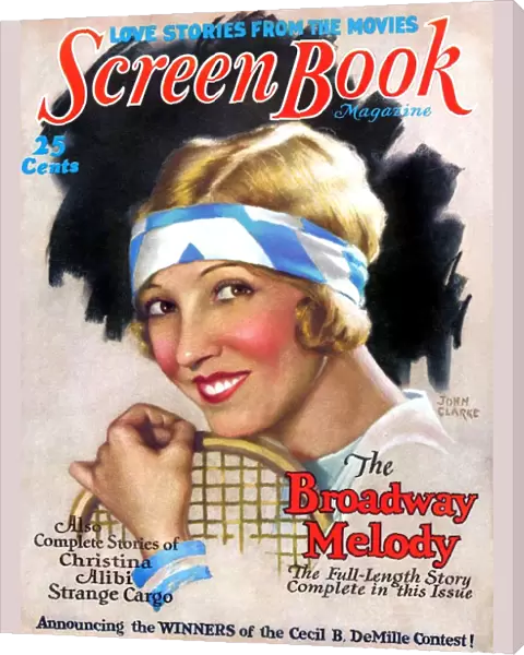 1920s USA Screen Book Magazine Cover