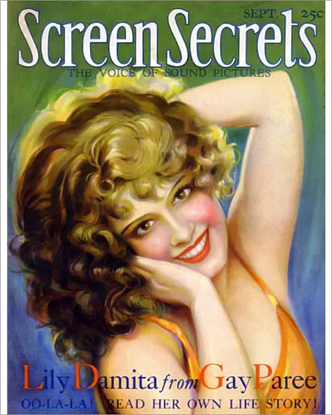 1920s USA Screen Secrets Magazine Cover