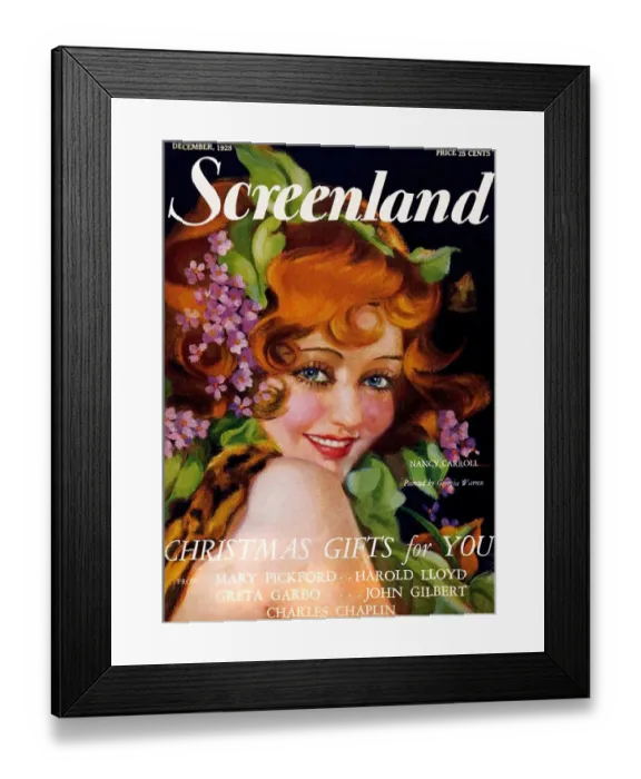 Framed Print : 1920s USA Screenland Magazine Cover Framed Print : 1920s USA Screenland Magazine Cover