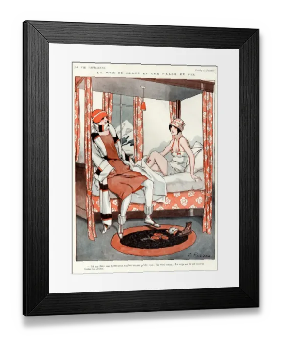 Framed Print : 1910s France La Vie Parisienne Magazine Plate Framed Print : 1910s France La Vie Parisienne Magazine Plate