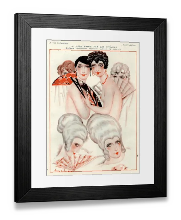 Framed Print : 1920s France La Vie Parisienne Magazine Plate Framed Print : 1920s France La Vie Parisienne Magazine Plate