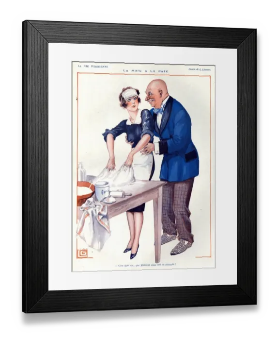 Framed Print : 1920s France La Vie Parisienne Magazine Plate Framed Print : 1920s France La Vie Parisienne Magazine Plate