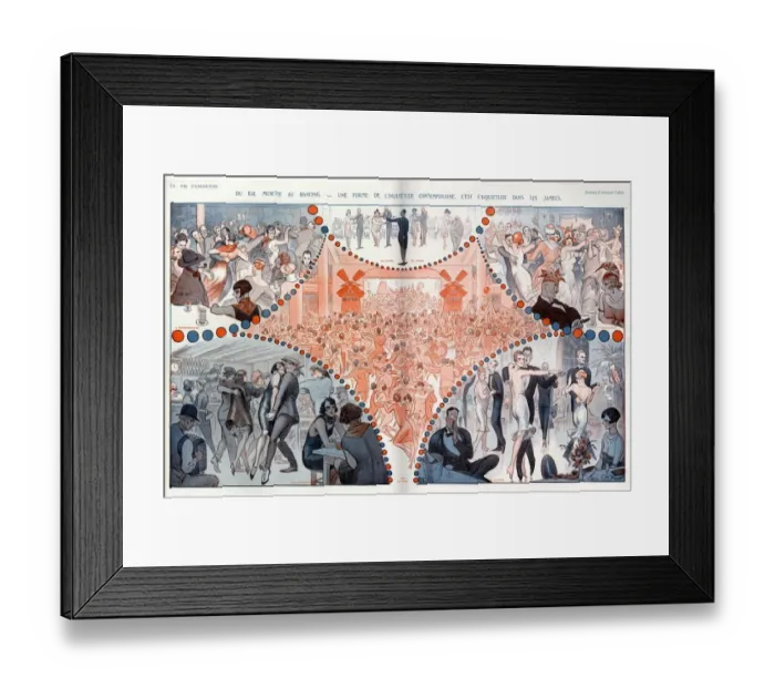 Framed Print : 1920s France La Vie Parisienne Magazine Plate Framed Print : 1920s France La Vie Parisienne Magazine Plate