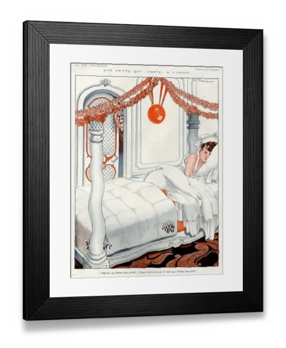 Framed Print : 1920s France La Vie Parisienne Magazine Plate Framed Print : 1920s France La Vie Parisienne Magazine Plate