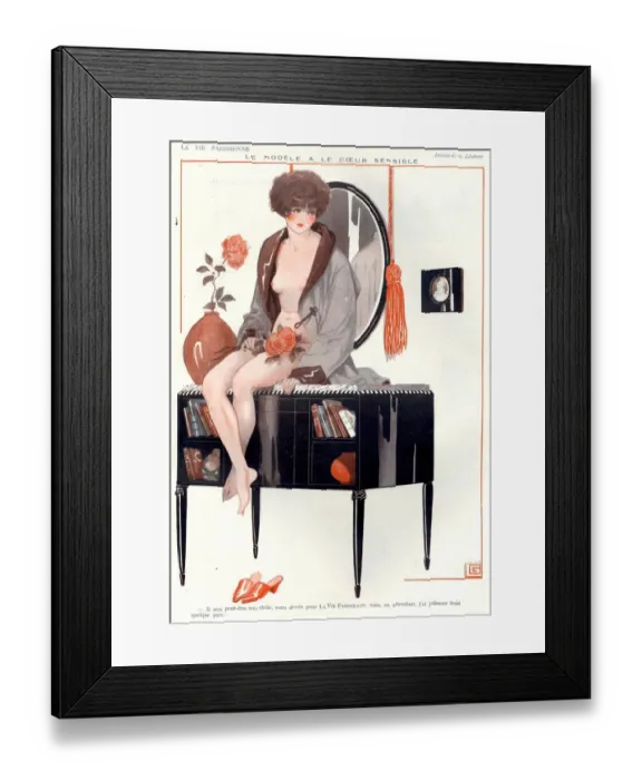Framed Print : 1920s France La Vie Parisienne Magazine Plate Framed Print : 1920s France La Vie Parisienne Magazine Plate