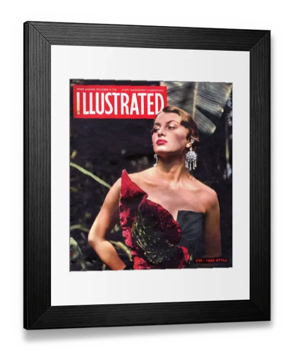 Framed Print : 1940s UK Illustrated Magazine Cover