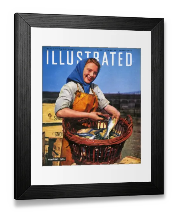Framed Print : 1940s UK Illustrated Magazine Cover Framed Print : 1940s UK Illustrated Magazine Cover
