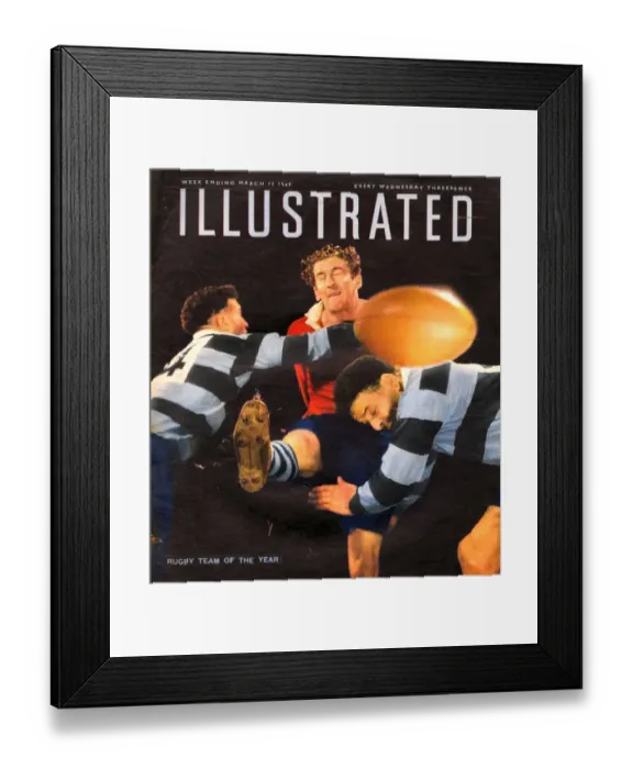 Framed Print : 1940s UK Illustrated Magazine Cover Framed Print : 1940s UK Illustrated Magazine Cover