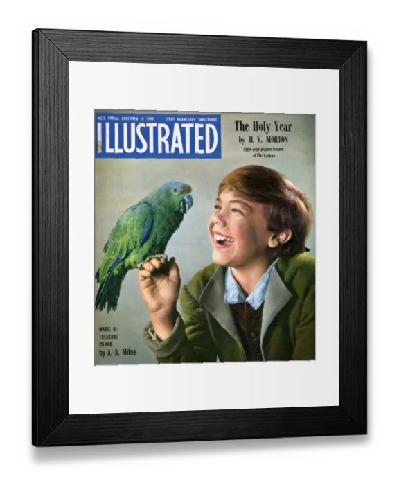 Framed Print : 1940s UK Illustrated Magazine Cover Framed Print : 1940s UK Illustrated Magazine Cover