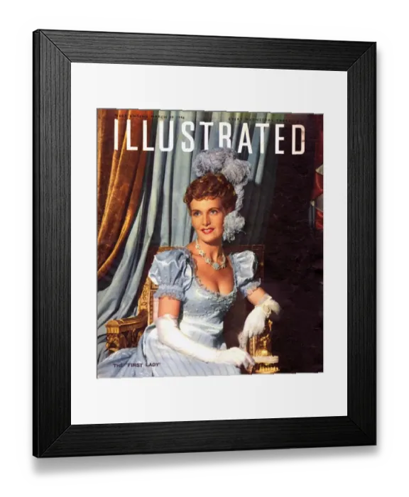 Framed Print : 1940s UK Illustrated Magazine Cover Framed Print : 1940s UK Illustrated Magazine Cover