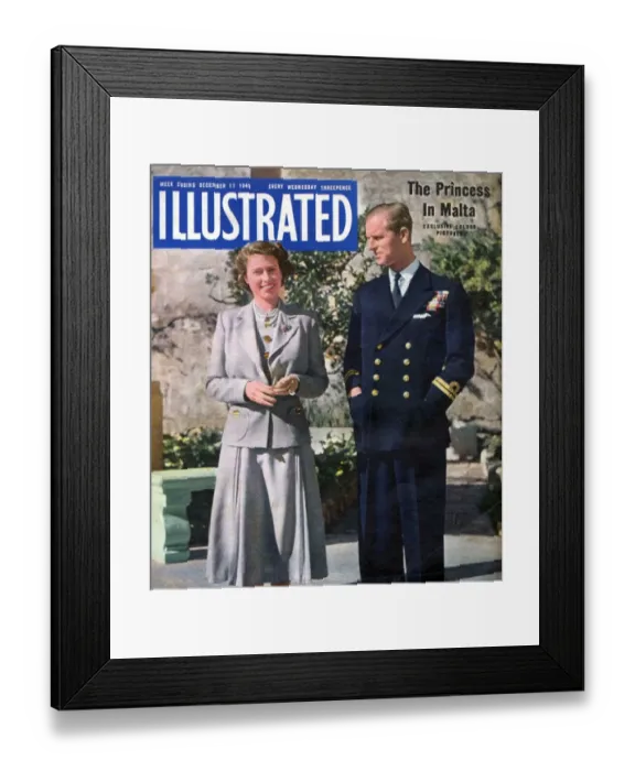 Framed Print : 1940s UK Illustrated Magazine Cover Framed Print : 1940s UK Illustrated Magazine Cover