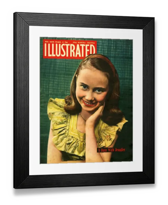 Framed Print : 1950s UK Illustrated Magazine Cover Framed Print : 1950s UK Illustrated Magazine Cover
