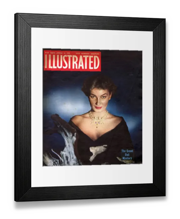 Framed Print : 1950s UK Illustrated Magazine Cover Framed Print : 1950s UK Illustrated Magazine Cover